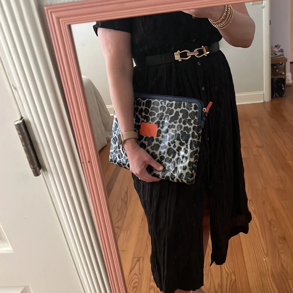 Marc Jacobs Large Signature Snakeskin Print Laptop/Tech Sleeve